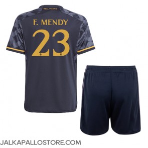 Real Madrid Ferland Mendy #23 Vieraspaita Lapsille 2023-24 Lyhythihainen (+ shortsit)